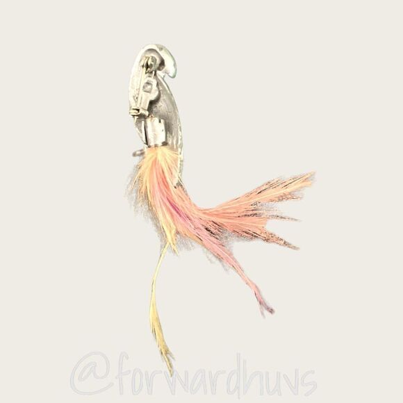 Bundle Sale 3 for $15 | Bird Brooch with Feathers - Picture 4 of 7